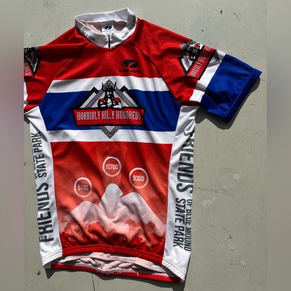 Men’s Voler Jersey Multicolor Short Sleeve Cycling M 3/4 Zip Pocket Racing Road - Picture 7 of 15